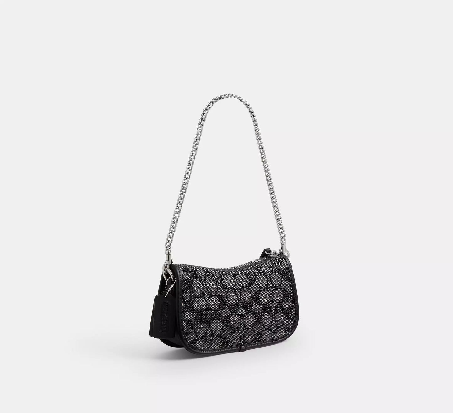 Swinger Bag 20 With Chain In Crystal Signature Jacquard