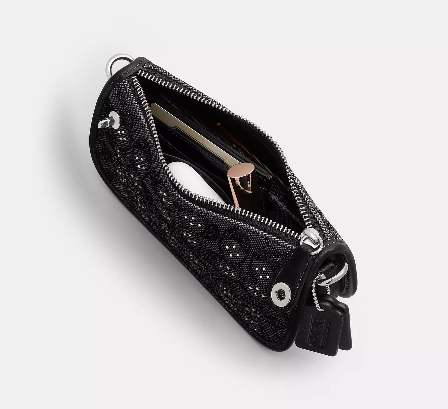 Swinger Bag 20 With Chain In Crystal Signature Jacquard